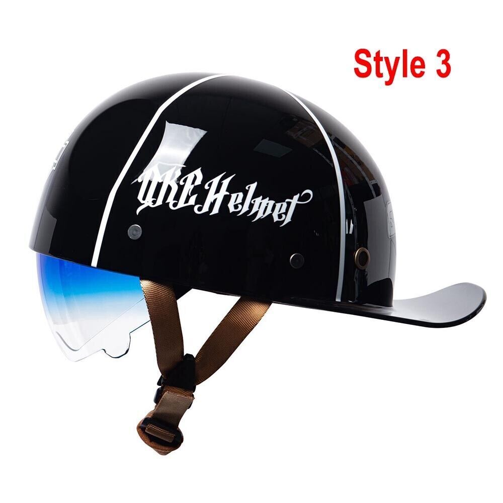 On-Road Motorcycle Helmet Vintage Half Helmet Men Women Motorcycle Duck Helmet