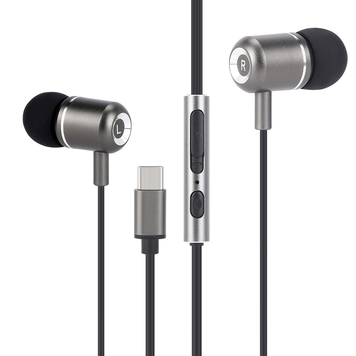 TRON Wired Earbuds with Mic & Volume Control, Noise-Isolating In-Ear Headphone