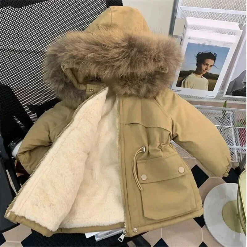 Winter Girl Jackets Baby Jacket Kids Thickened Parkas Children Girls Coat