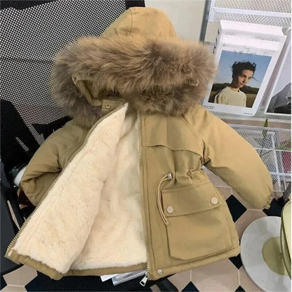 Winter Girl Jackets Baby Jacket Kids Thickened Parkas Children Girls Coat