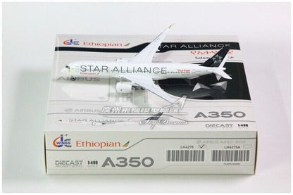 1:400 JC Wings Ethiopian STAR ALLIANCE AIRBUS A350-900XWB Airplane Diecast Model