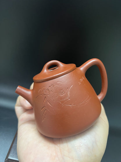 100cc chinese Yixing Handmade Zisha teapot Zhu Clay ShiPiao Gongfu Hu Tea Pot