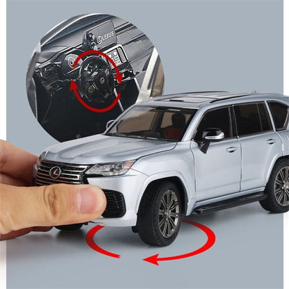 1:24 Lexus LX600 SUV Diecast Model Car Toy Vehicle Gift Sound & Light Collection