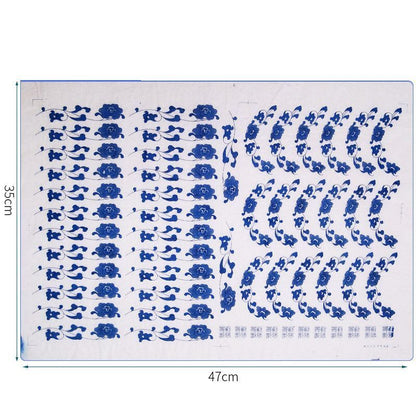Ceramic Clay Transfer Paper Underglaze Colored Flower Decal Pottery Tool 47x35cm