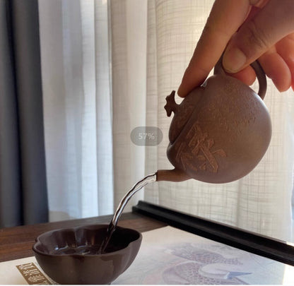 130cc chinese Yixing Handmade Zisha teapot Duan clay FuLu Hu Gongfu Tea Pot