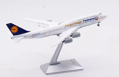 1:400 HX Model Lufthansa BOEING 747-8i Flap Down Airplane Diecast Aircraft Model
