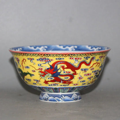 Collection of Decorative Arts and Crafts, Dragon Pattern Bowl Porcelain
