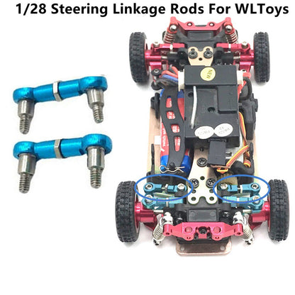 2Pcs Metal Steering Linkage Rods For Wltoys K969 K979 K989 P929 1/28 RC Car