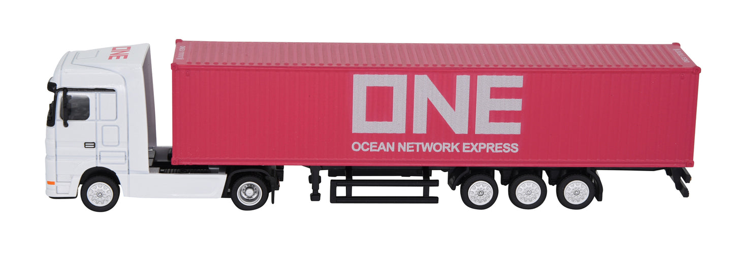 1:87 40GP Metal Shipping Container Truck Model Toy Home Office Decor Gift