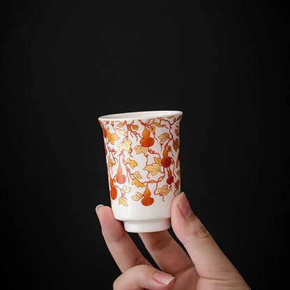 60ml Porcelain Tea Cup Fragrance Smelling Cup Handmade Chinese Kungfu Master Cup