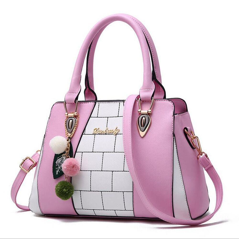 Womens PU Leather Bag Purse Shoulder Handbags Tote Messenger Satchel Cross Body
