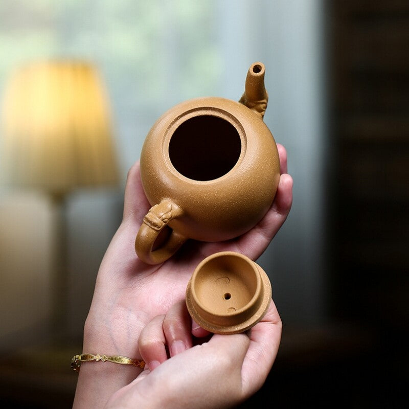 Chinese Tea Pot Real Yixing Zisha Duan Clay Marked Pot 240ml 7 Infuser Holes New