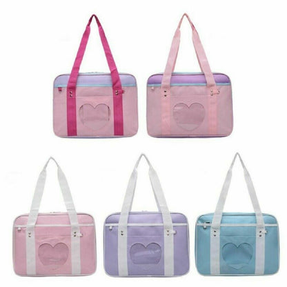 Women Girl Lolita Handbag Japanese High School JK Uniform Shoulder Bag Travel #