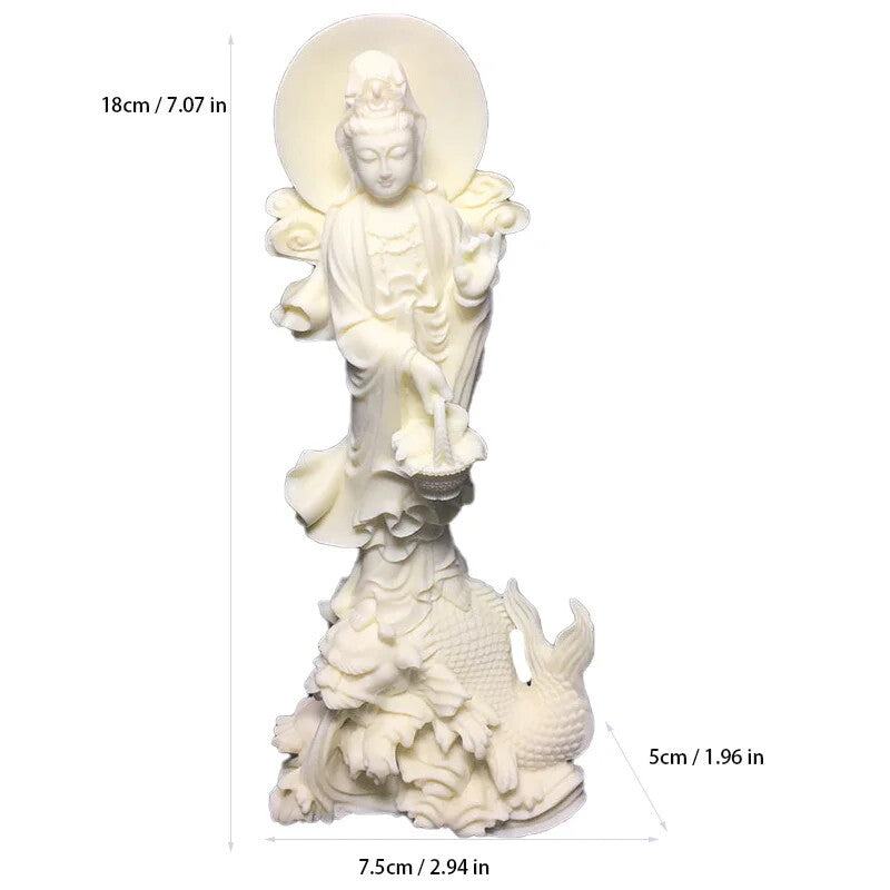 Resin Guanyin Bodhisattva Characters Statue Chinese Buddha Statues Decoration