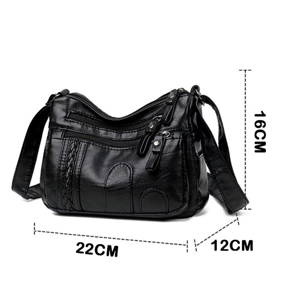 Shoulder Bag Synthetic Leather Luxury Handbag Purse Crossbody Tote Bag Polyester