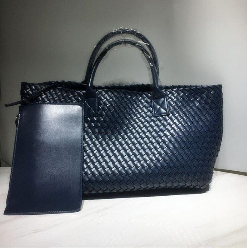 Snake Weaving Bag Shoulder Purse Vegetable Basket Large Shopping Bag 37*18*53 CM