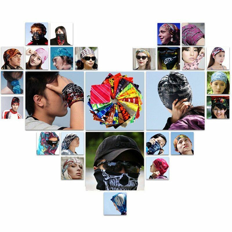 Hiking Scarf Sport Headwear Reversible Bandana Turban Scarves Outdoor Cycling
