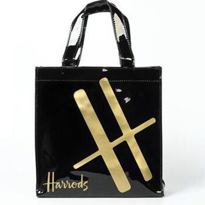 Harrods London Girls Shopper PVC Tote Bag Top-handle Casual Shopping Handbag