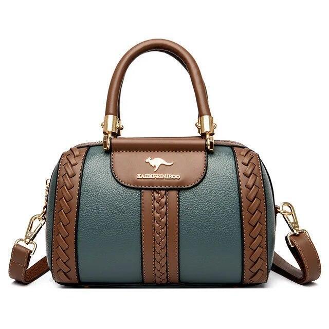 Bolso Cuero Mujer Para Bolsa Moda Lujo Mano Hombro Bandolera Elegante Cartera