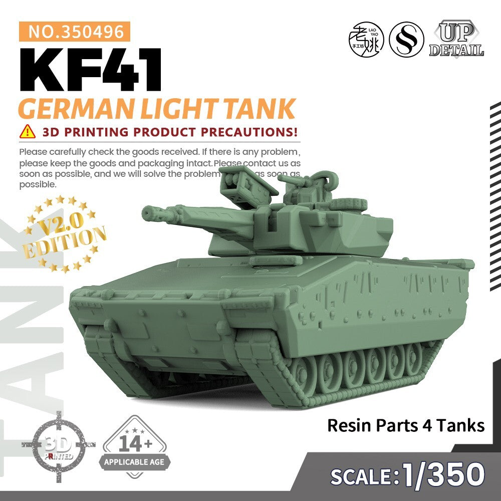 SSMODEL SS496 1/200/350/700 Military Model Kit German KF41 Light Tank