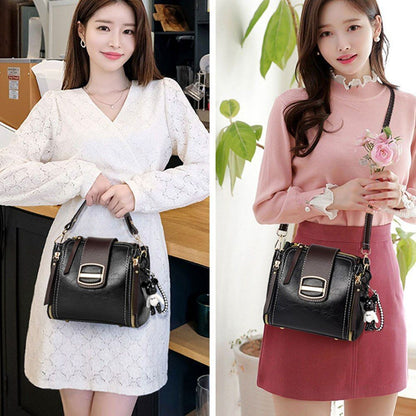 Handbags Women Vintage Leather Shoulder Hand Bag Crossbody Purses Messenger Bag