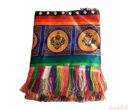 450cm Tibetan Buddhist Hall Decoration Eight Auspicious Hanging Curtains Veils