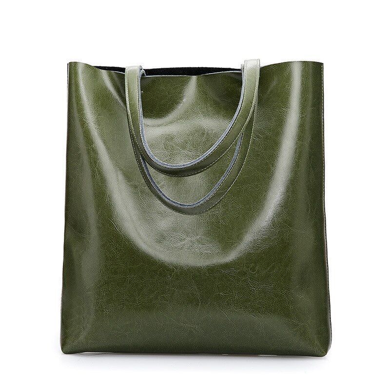 Cow Leather Bag Handbags Large Vintage Female Shoulder Bags Tote Purse Polyester