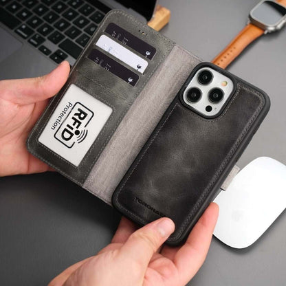 Casper iPhone 16 Pro Leather Wallet Case MagSafe