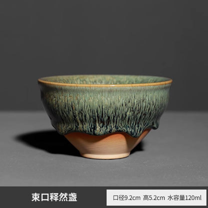 120ml Jianzhan Tea Cup Kung Fu Tea Set Master Cup Bundle Mouth Cup