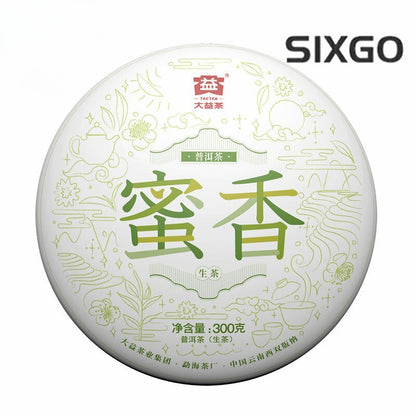 300g MI XIANG Menghai Dayi Raw Pu'er Tea Cake Organic Pu-erh Tea