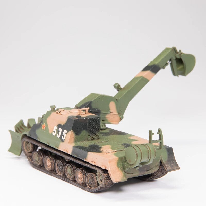 Yihe 1/72 Engineering Tank 3-color Painting Resin Finished Model Ornament
