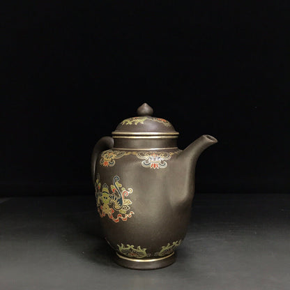 Chinese Yixing Zisha Clay Handmade Exquisite Teapot （高执 底款：金鼎商标）