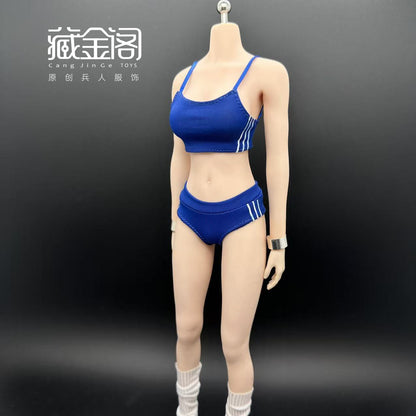 1/6 Female Athletic Tank Top And Shorts Set for 12" PH TBL Action Figures