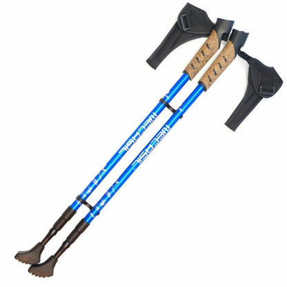2Pcs Hiking Walking Sticks Trekking Poles Nordic Walking Aluminum Camping Hiking