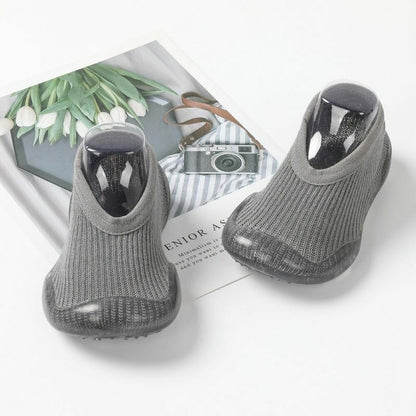 Sock Shoes Baby Boys Girls Autumn Non-slip Floor Kids Soft Rubber Toddler Knit