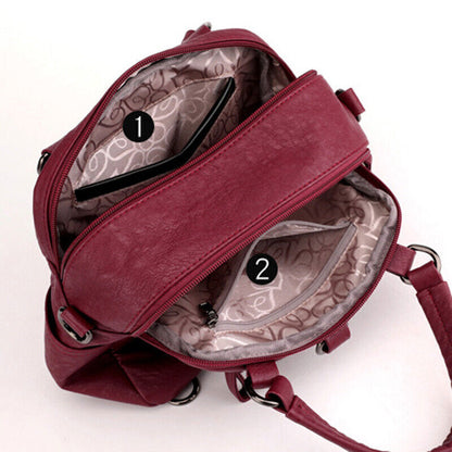 Women Designer Leather Handbag Rucksack Ladies Backpack Shoulder Fashion Bag New