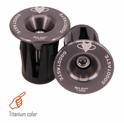Handlebar Cap Road Mountain Bike Bicycle End Plugs Inflated Aluminum Alloy Lock