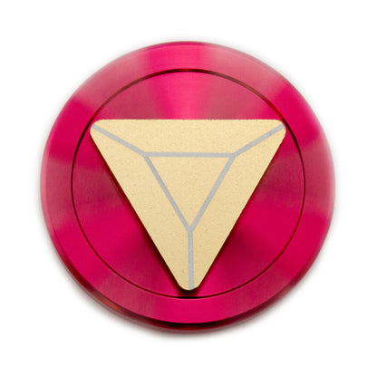 Red and Gold Colored Round Spinner