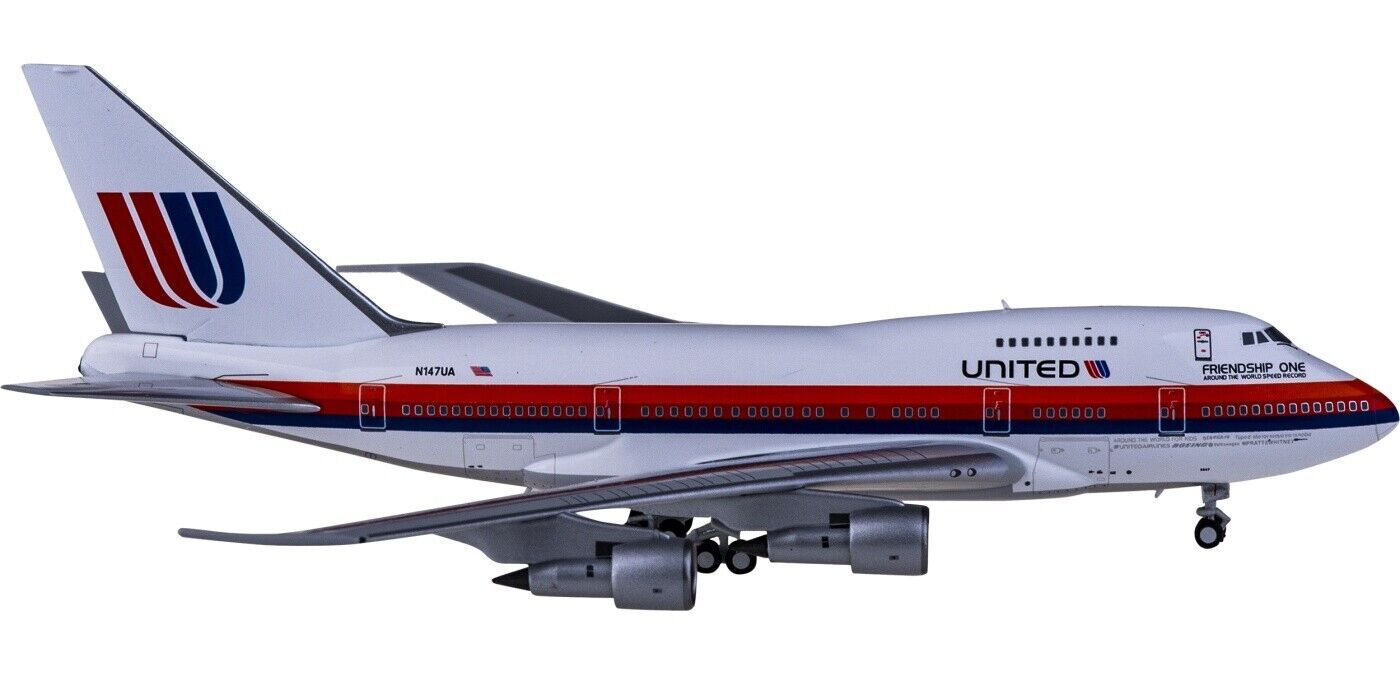 1:400 NG Model UNITED BOEING 747SP Passenger Aircraft Diecast Airplane Model