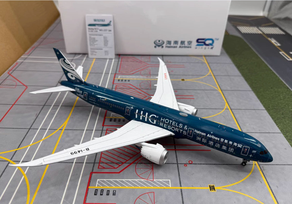 1:200 31CM SQ Wings Hainan Airlines BOEING 787-9 Airplane Diecast Aircraft Model