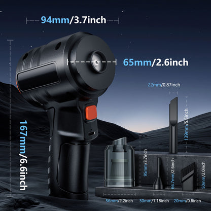 Wireless Mini Car Vacuum with Dual Function for Powerful Portable Dust Blowing-u