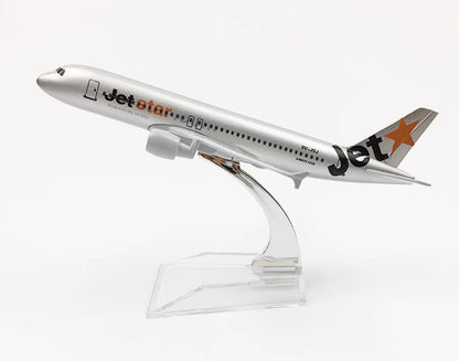 16CM Jetstar AIRBUS A320 Passenger Aircraft Plane Diecast Airplane Model