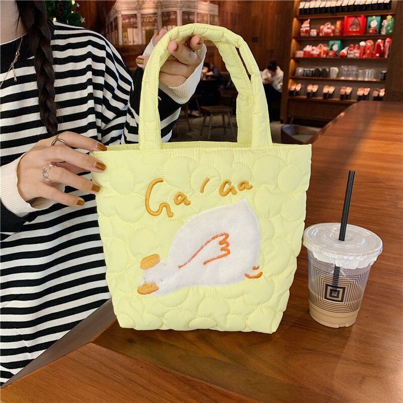 Cartoon Shoulder Bag Canvas Large Shopper Bag Fashion Casual Book Pouch 30*13*34