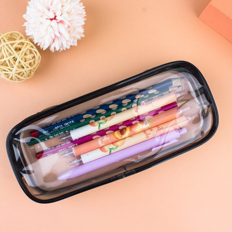 Cosmetic Bag Transparent Travel Accessories Makeup Waterproof Pouch 20.5*8.5*4cm