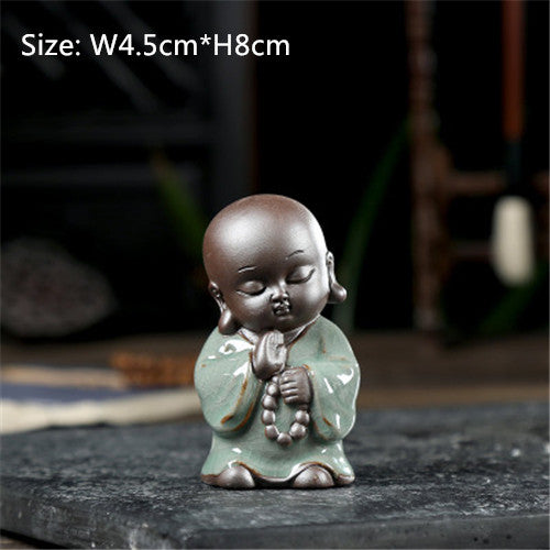 Funny Tea Pet Home Decoration House Warming Gift Mini Buddha Porcelain Tea Play