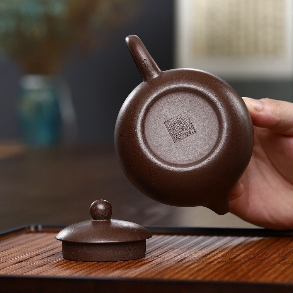 Sold At A Loss True Yixing Zisha Purple Clay Tea Pot Marked 6.8oz Xishi Pot New