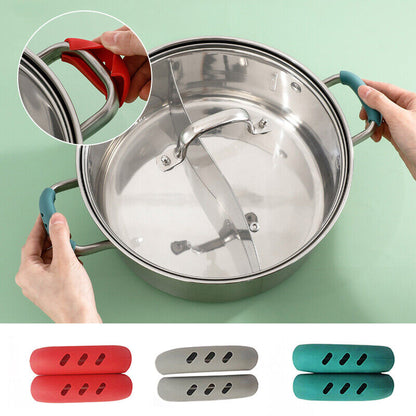 Pot Clip Pan Pot Holder Kitchen Accessories Oven Grip Casserole Ear Silicone