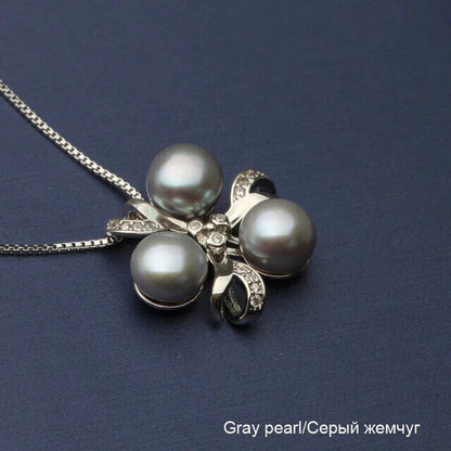 Pearl Freshwater Pendant 925 Silver Necklace Pendants Chain Jewelry Accessories