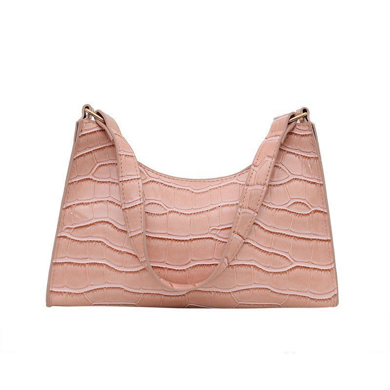 Handbag Crocodile Pattern Retro Shoulder Bag Shopping Synthetic Leather Handbags