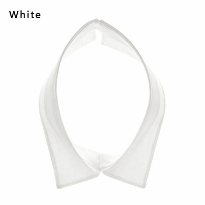 Shirt Collar Women Cotton Lace Fake Blouse Vintage Lapel Clothes Accessories Top